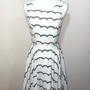 Sugar Lips White and Black Mini dress size M